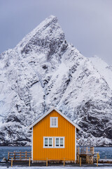 Yellow house lofoten 