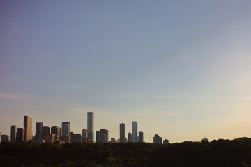 Fototapeta na wymiar Toronto city before the sunset