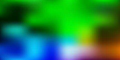 Dark multicolor vector gradient blur layout.