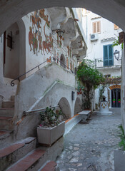 Sperlonga (Italy) - The touristic white city on the sea, province of Latina, Lazio region
