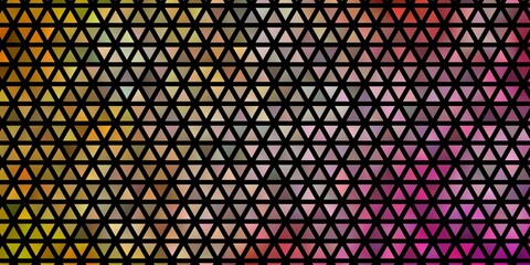 Light Orange vector layout with lines, triangles.