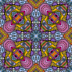 Vector abstract modern cartoon seamless pattern