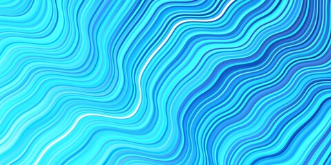 Light BLUE vector background with bent lines. Illustration in abstract style with gradient curved.  Smart design for your promotions.