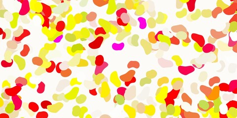 Light multicolor vector pattern with abstract shapes.
