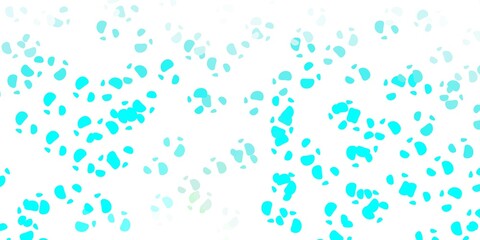 Light blue, green vector pattern with abstract shapes.