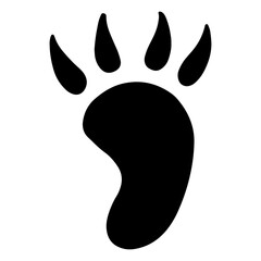 Animal Paw or Foot Print Illustration Logo