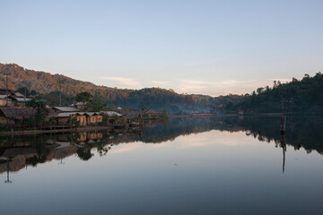 Baan Rak Thai, Village on the lake in Mea Hong Son Province, Thailand