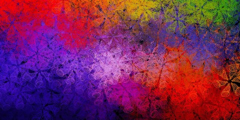Dark blue, red vector backdrop with dots.