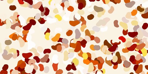 Light green, yellow vector texture with memphis shapes.