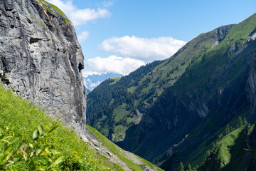 Obraz premium Schweiz Weisstannental Wandern