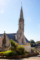 Fototapeta na wymiar La Forêt-Fouesnant. Eglise Notre-Dame d'Izel-Vor. Finistère. Bretagne