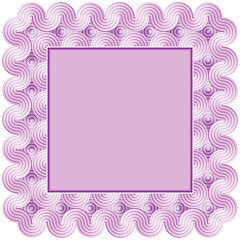 Vector geometric border with distortion effect.