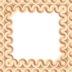 Vector geometric border with distortion effect.