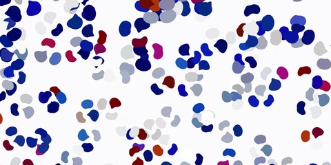 Light blue, yellow vector backdrop with chaotic shapes.