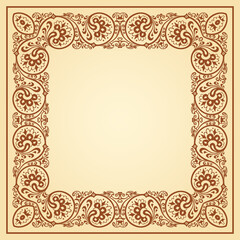 Vector floral ethnic ornamental illustration