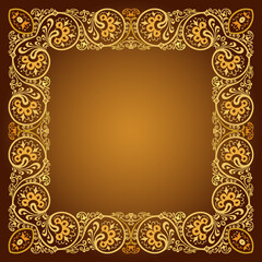 Vector floral ethnic ornamental illustration