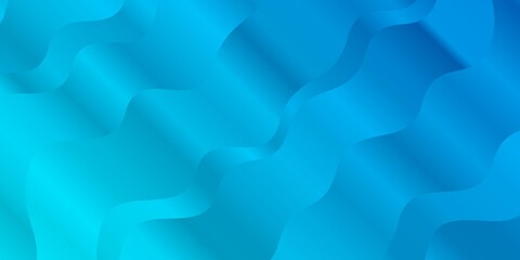 Light BLUE vector template with lines. Colorful abstract illustration with gradient curves. Pattern for websites, landing pages.