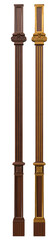 Classic wood panel 900mm wood with veneer and gold elements