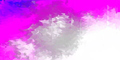 Obraz premium Light pink vector geometric polygonal design.