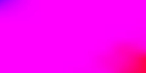 Light purple, pink vector blurred background.