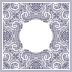 Vector abstract ornamental vintage ethnic frame