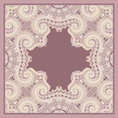 Vector abstract ornamental vintage ethnic frame