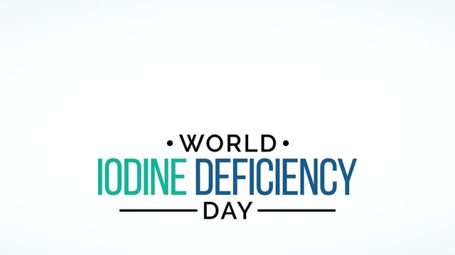 Video animation on the theme of World Iodine deficiency day observed each year on October 21st across the globe. Motion graphics