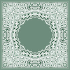 Vector abstract ornamental vintage ethnic frame