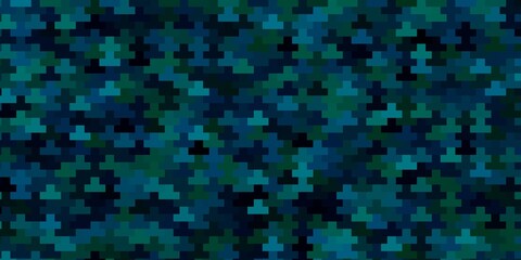 Dark Blue, Green vector background in polygonal style. Abstract gradient illustration with rectangles. Pattern for busines booklets, leaflets