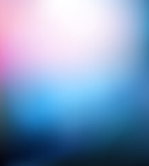 Abstract Blurred blue purple pink background. Soft dark to light gradient backdrop with place for text. Vector illustration for your graphic design, banner, poster, website