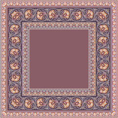 Vector decorative floral ethnic illustration