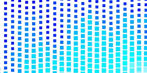 Light BLUE vector texture in rectangular style. Rectangles with colorful gradient on abstract background. Best design for your ad, poster, banner.