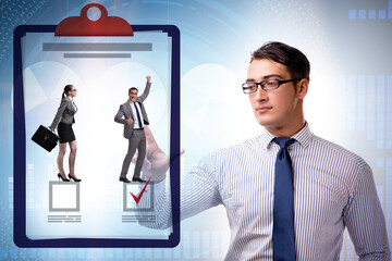 Woman sex discrimination concept at workplace