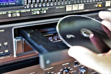 Fototapeta na wymiar audio control panel
