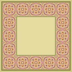 Vector decorative floral ethnic illustration