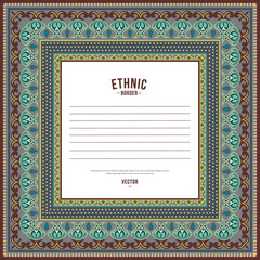 Vector decorative floral ethnic illustration