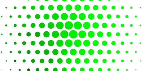 Light Green vector layout with circle shapes. Abstract decorative design in gradient style with bubbles. Pattern for booklets, leaflets.