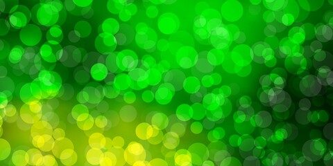 Light Green vector background with spots. Abstract illustration with colorful spots in nature style. Pattern for booklets, leaflets.