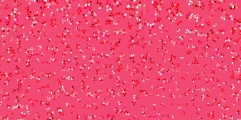 Light pink vector texture with memphis shapes.