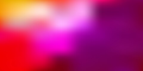 Light pink, yellow vector blur pattern.