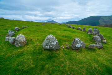 Cromlech Oianleku , Peñas de Aia Natural Park, Gipuzkoa, Basque Country, Spain, Europe