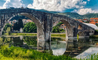 Arch at Perovica Bridge in Trebinje, Bosnia and Herzegovina.