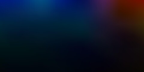 Light blue, yellow vector blurred background.