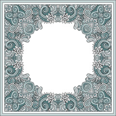 Floral vector border. Nature illustration