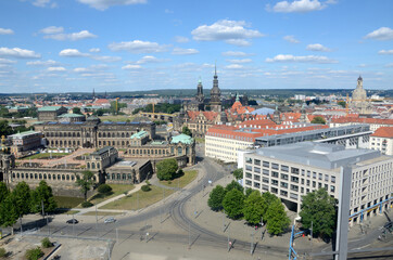 Naklejka premium Dresden cityscape