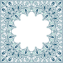 Vector decorative ornamental vintage frame