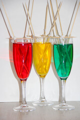 two glasses of champagne
