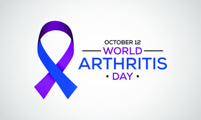 Vector illustration on the theme of world Arthritis day observed each year on October 12th across the globe.