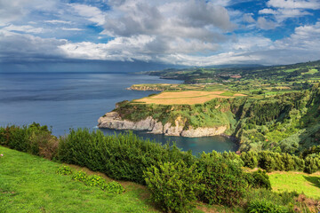 beautiful viewpoint on the Sao Miguel island