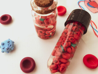 platelets made from polymer plasticine, covid-19